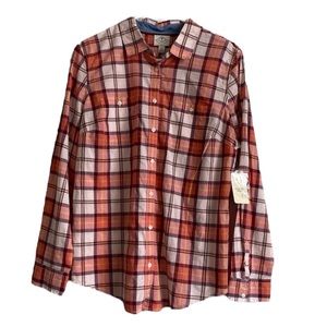 St Johns Classic plaid Long sleeve shirt Size L